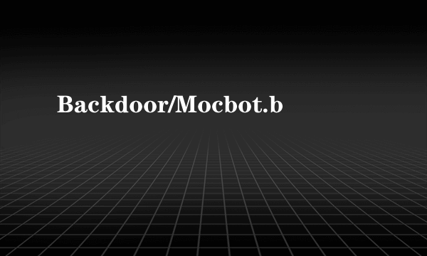 Backdoor/Mocbot.b