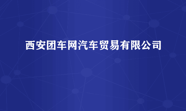 西安团车网汽车贸易有限公司