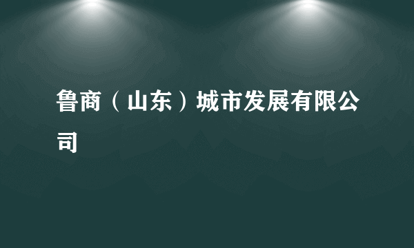 鲁商（山东）城市发展有限公司