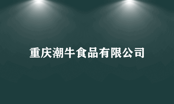 重庆潮牛食品有限公司