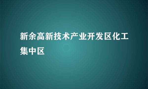 新余高新技术产业开发区化工集中区